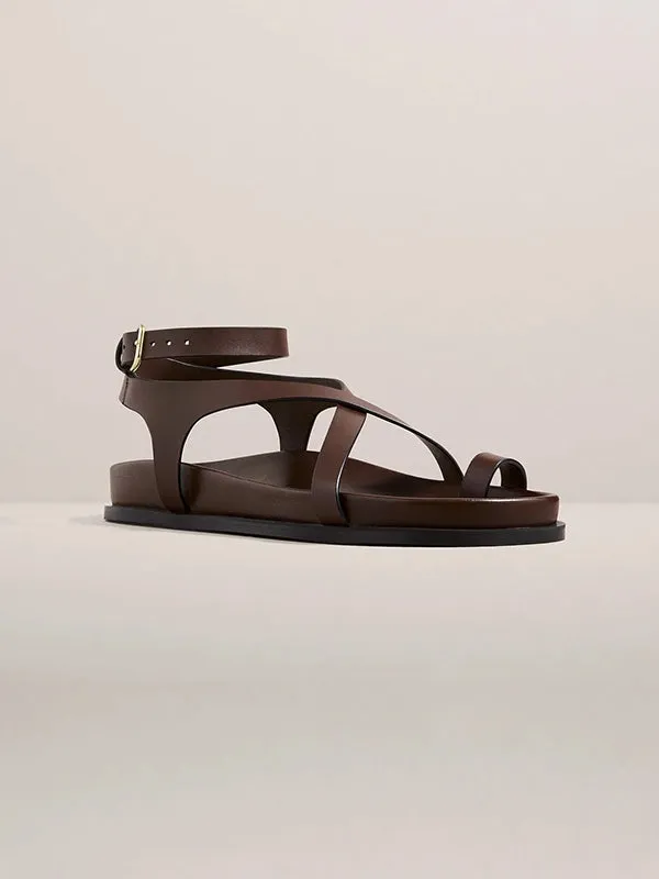 Jalen Slim Sandal in Walnut