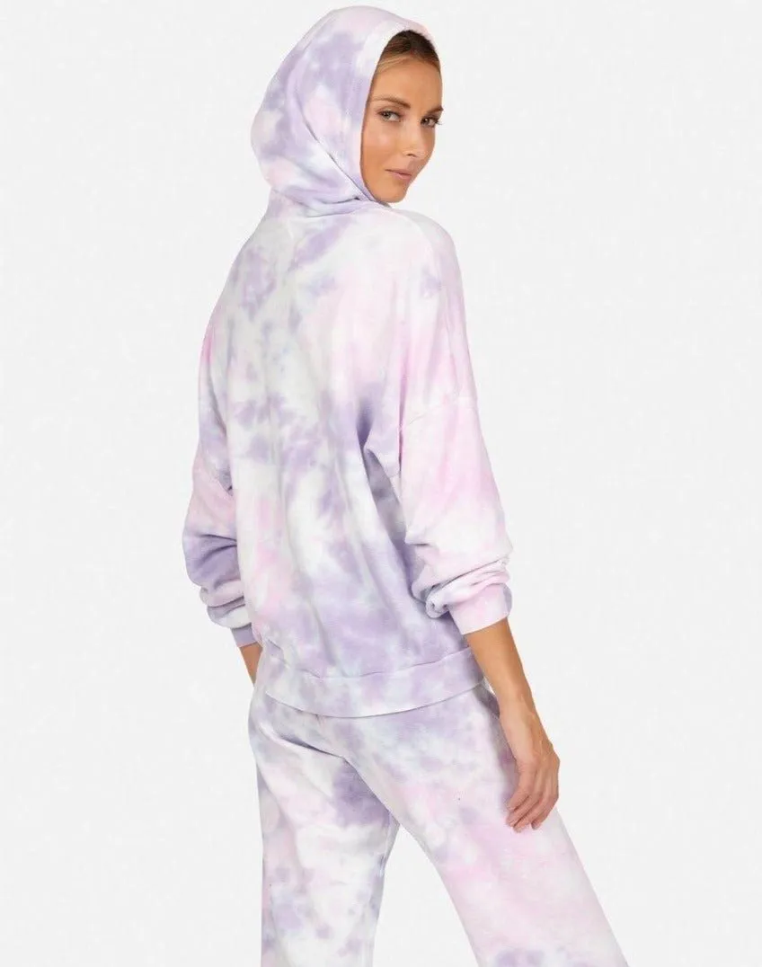 Lauren Moshi Anissa Tie Dye Tongue Hoodie