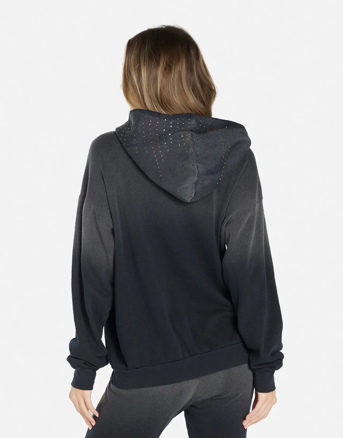 Lauren Moshi Harmony Wild Wolf Hooded Sweatshirt