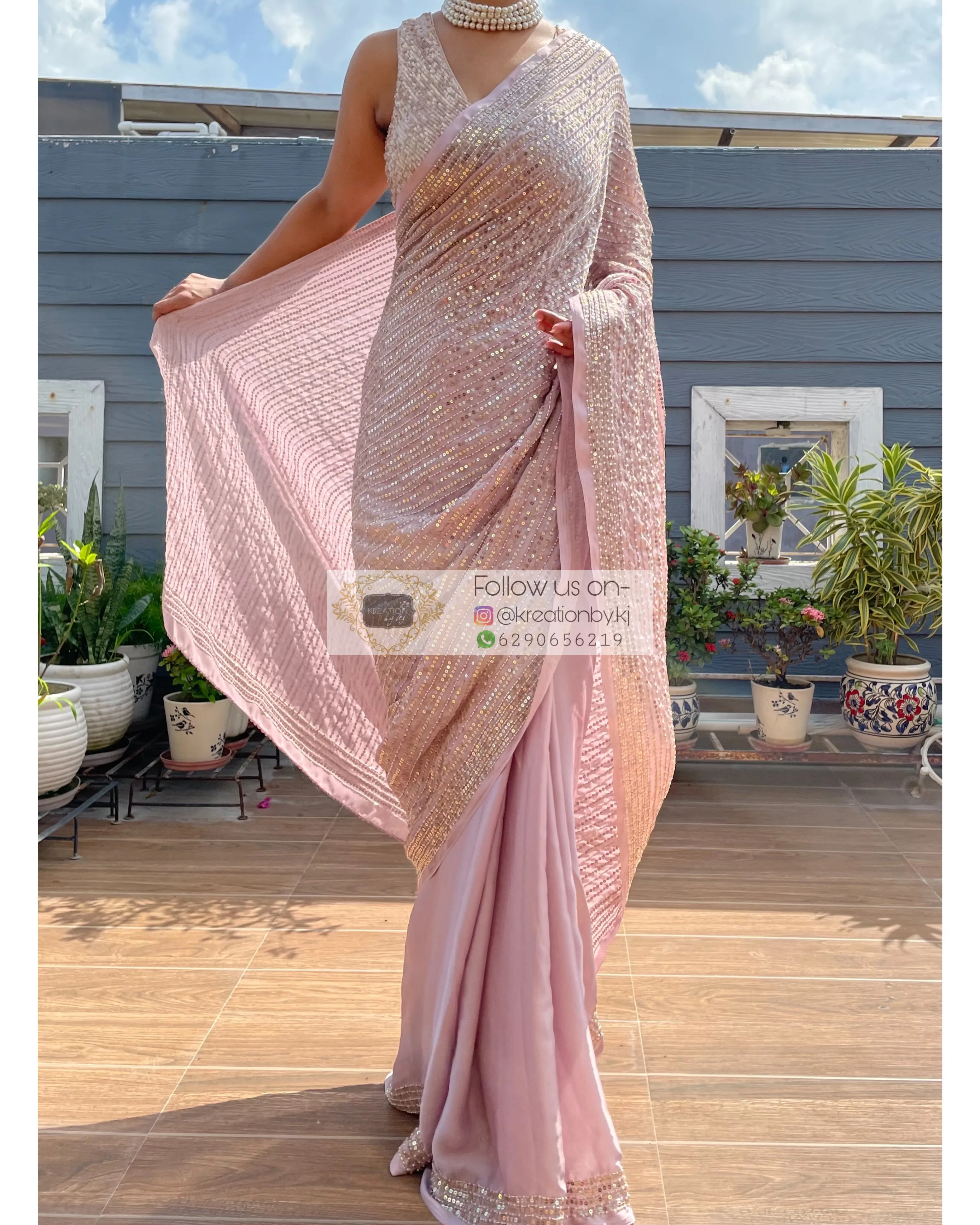 Lilac Chand Sifarish Saree