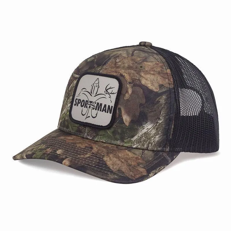 Logo Patch Snapback Camo Hunting Hat - Realtree Original