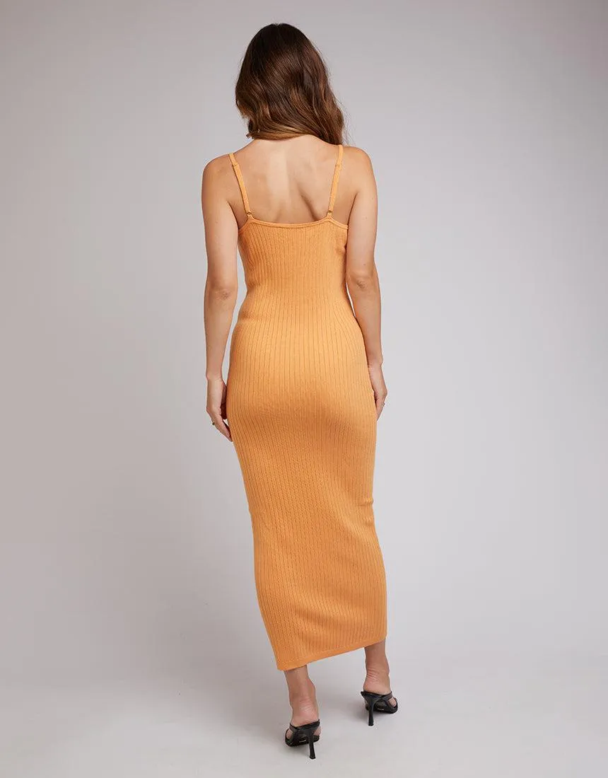 Maddie Midi Dress - Orange