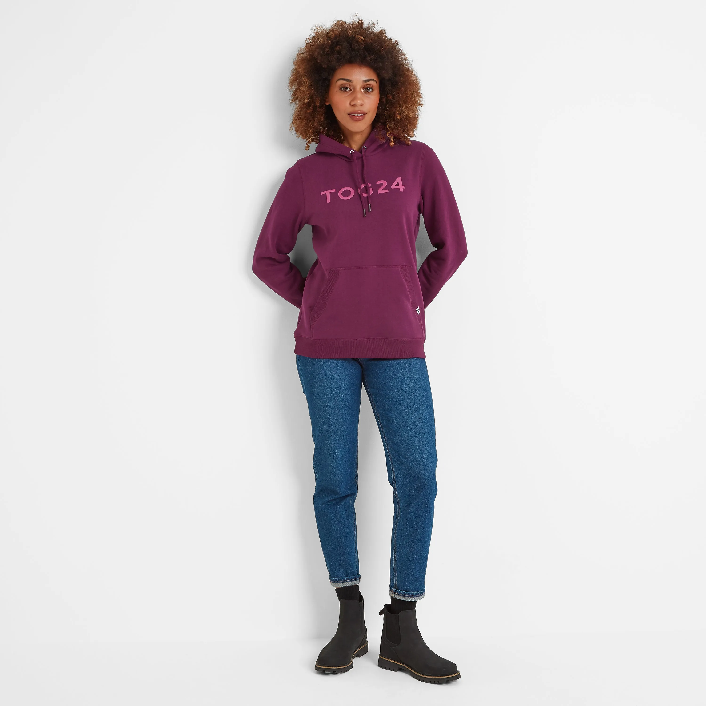 Magdalen Womens Overhead Hoody - Purple Berry