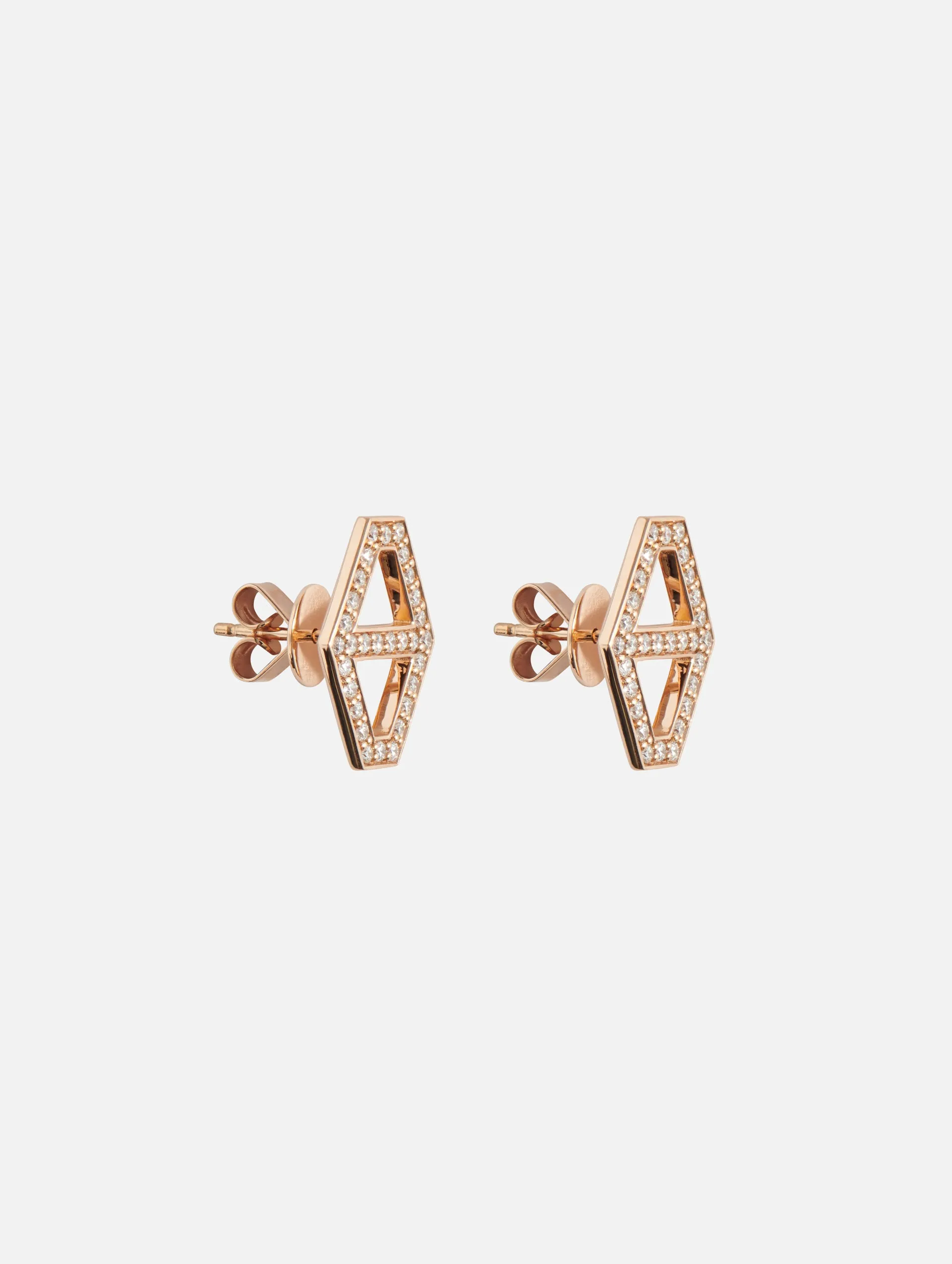 Medium Keynes Hexagon Studs