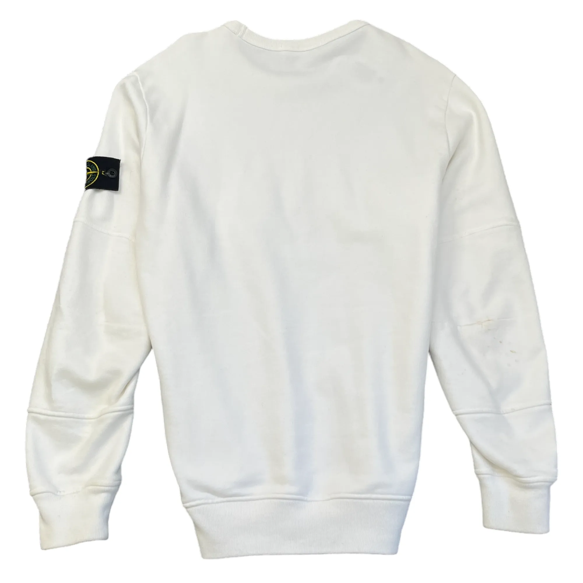 Men's Applique Logo Sweatshirt White Size M