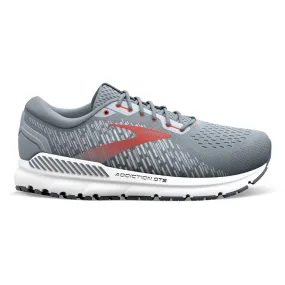 Men's Brooks Addiction GTS 15, Grey/Ebony/Chili Oil, 8 4E Extra Wide