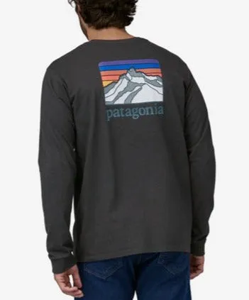 Men's Long-Sleeved Line Logo Ridge Responsibili-Tee