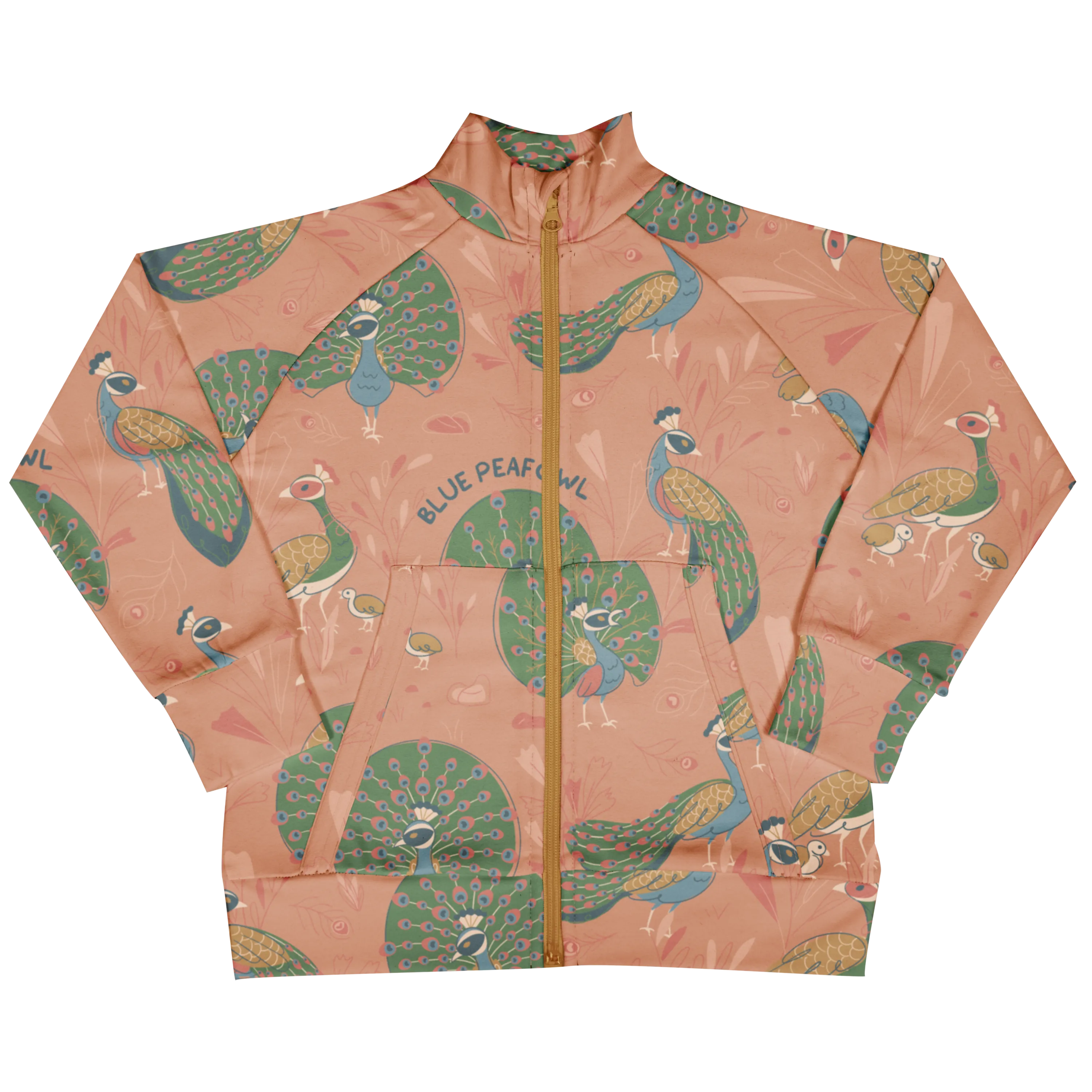 Meyadey Peafowl Parade Lined Zip Jacket