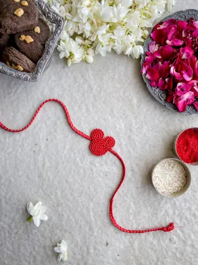 Mickey Embroidered Rakhi