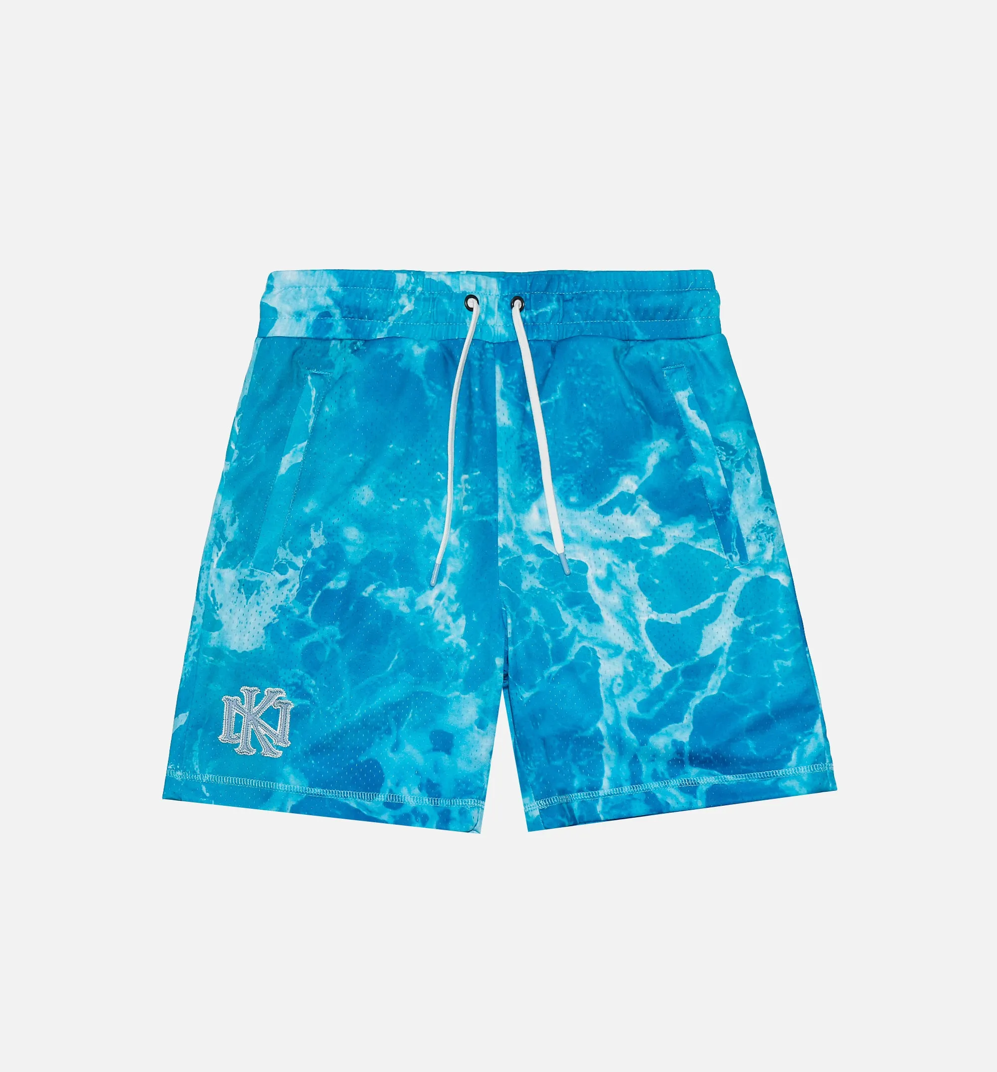 Monogram Wave Mesh Short Mens Short - Blue/Light Blue