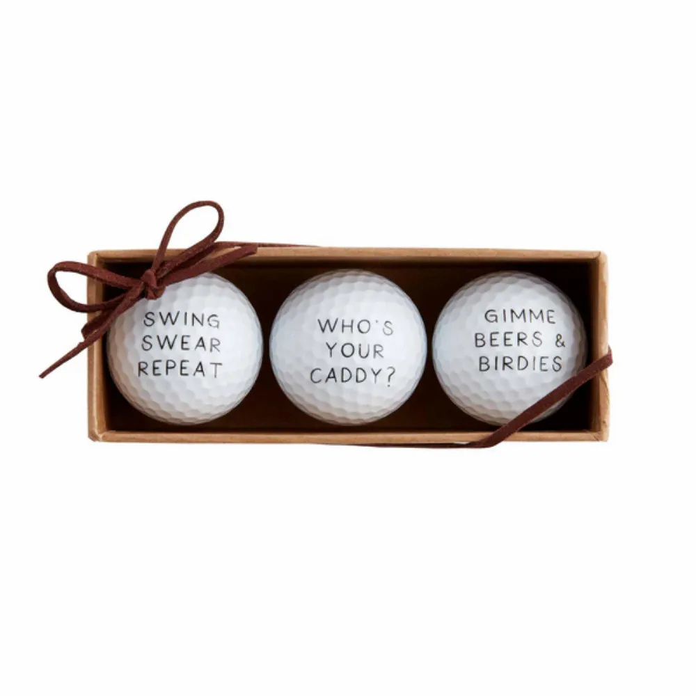 Mud Pie Golf Ball Set