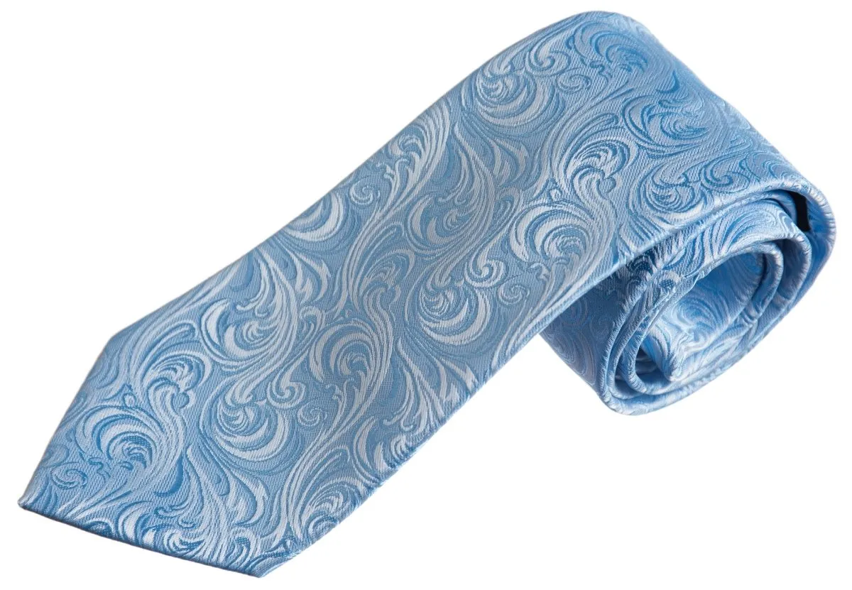 Necktie Satin Paisley Jacquard Self Tie Classic Windsor - RENTAL