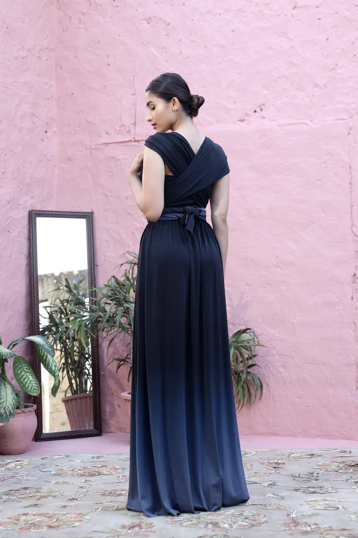 Nicole - Infinity Drape Ombre Maxi with Bustier (Final Sale)