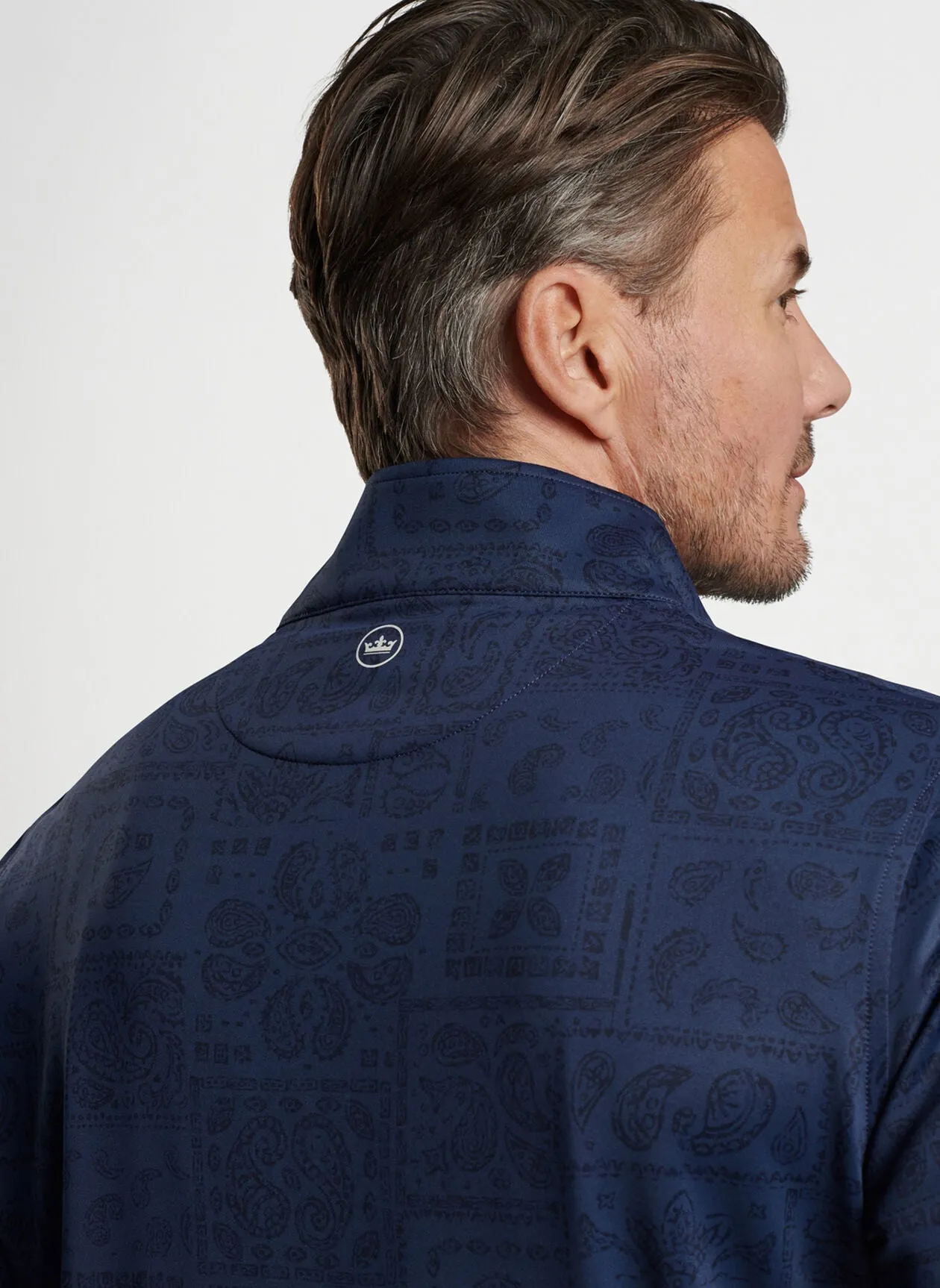 Peter Millar Perth Delos Paisley Performance 1/4 Zip