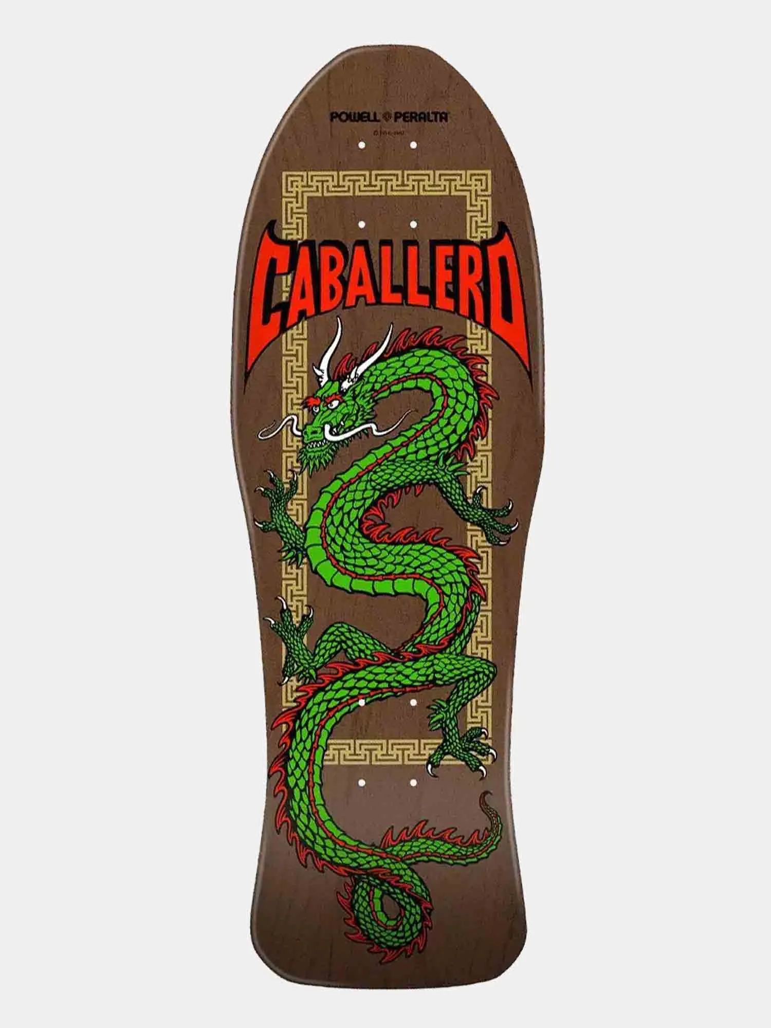 Powell Peralta Caballero Chinese Dragon Deck - Brown Stain