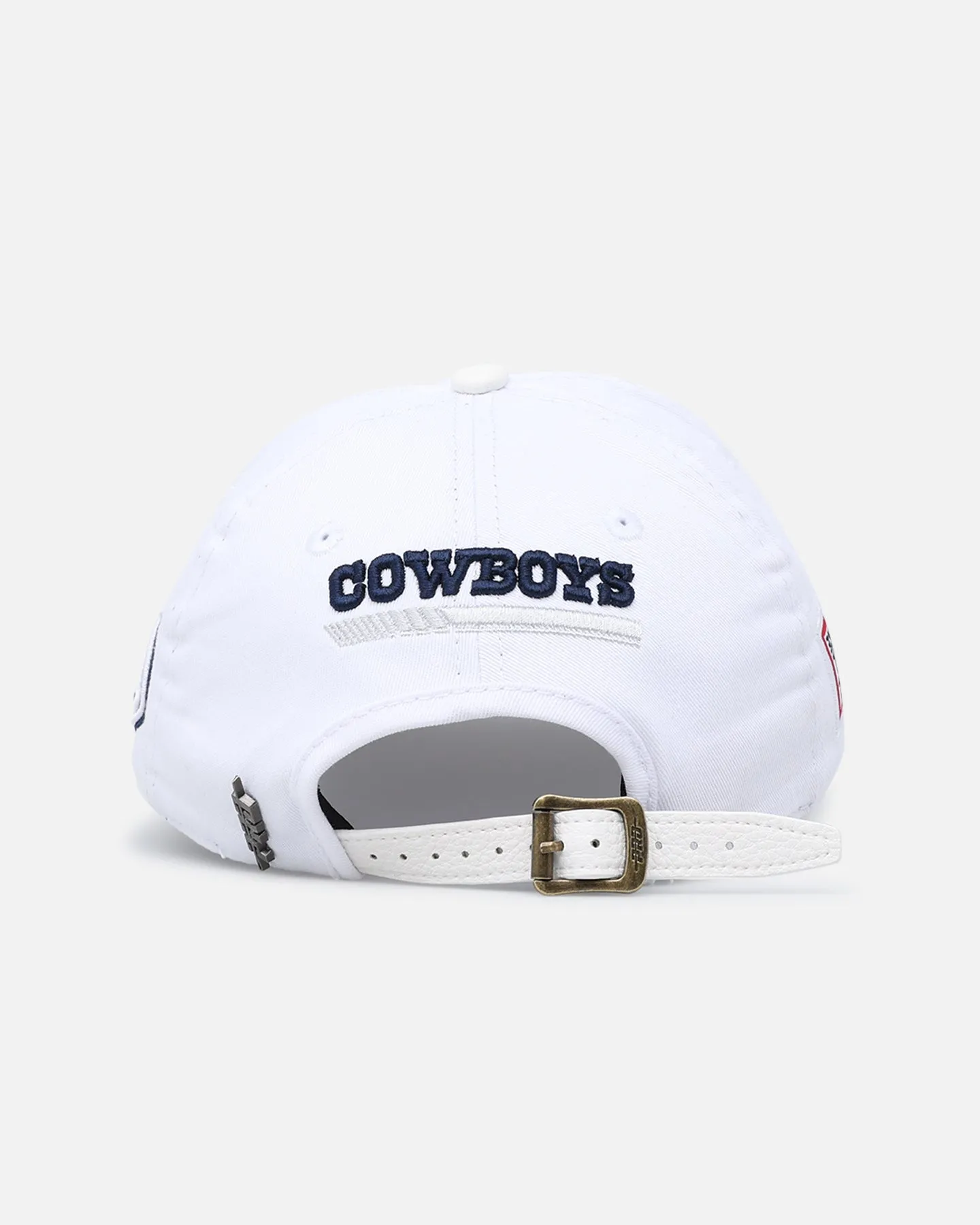 Pro Standard Dallas Cowboys Fast Lane Logo Dad Hat Strapback White