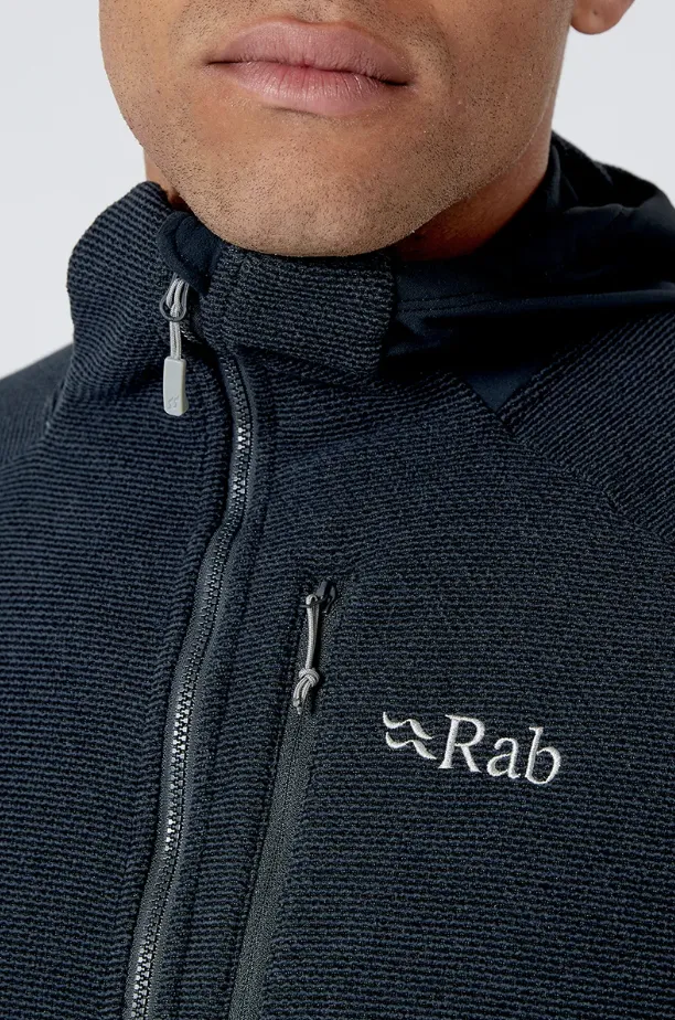 Rab Men's Capacitor Full Zip Hooded Fleece (Beluga)