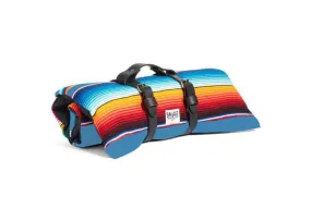 Saltillo Serape Rollup Bed-Light Blue