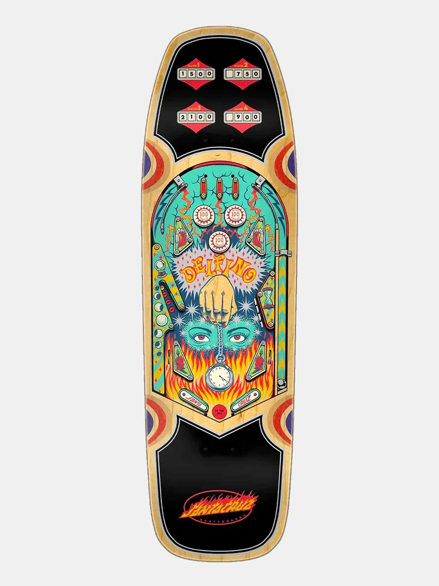 Santa Cruz Delfino Shaped Deck - Pinball