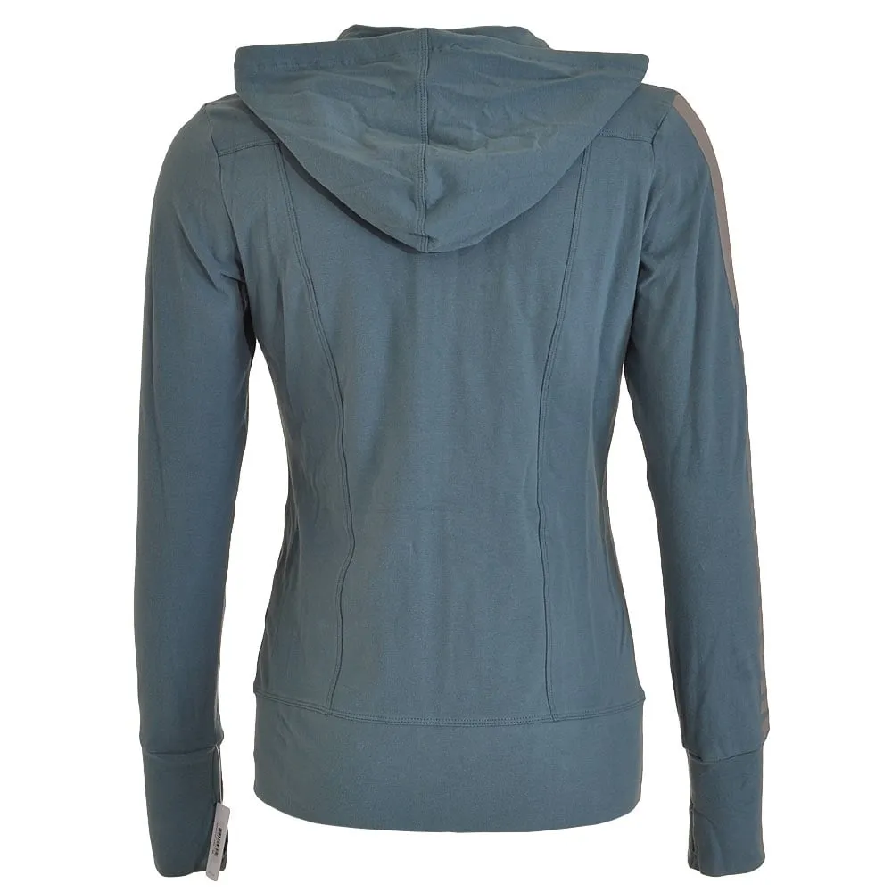 Seamless Logo Hoody, Blue Steel