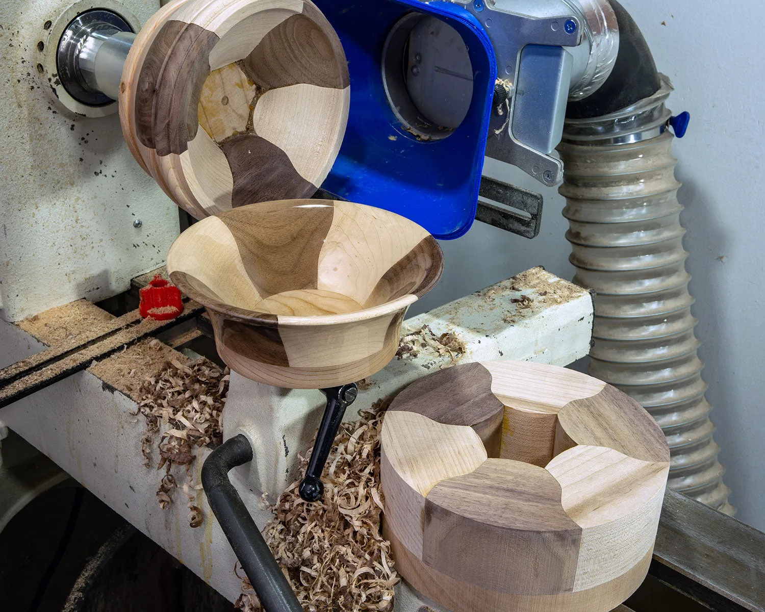 Segmented Bowl Blank for Woodturning, 6.5 x 3