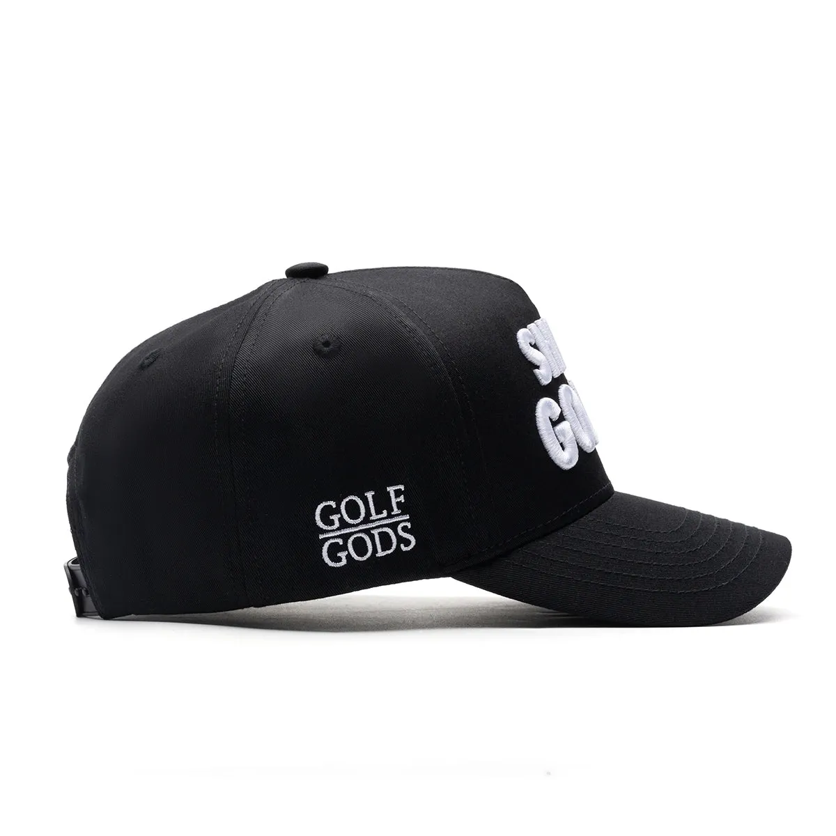 Shitty Golfer Black SnapBack Golf Hat - Curved Brim