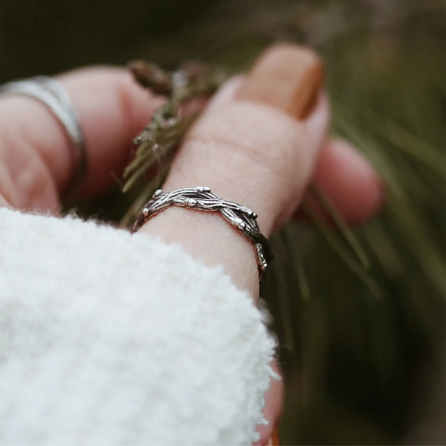 Silvestre Double Wrap Gothic Thorn Branch Ring