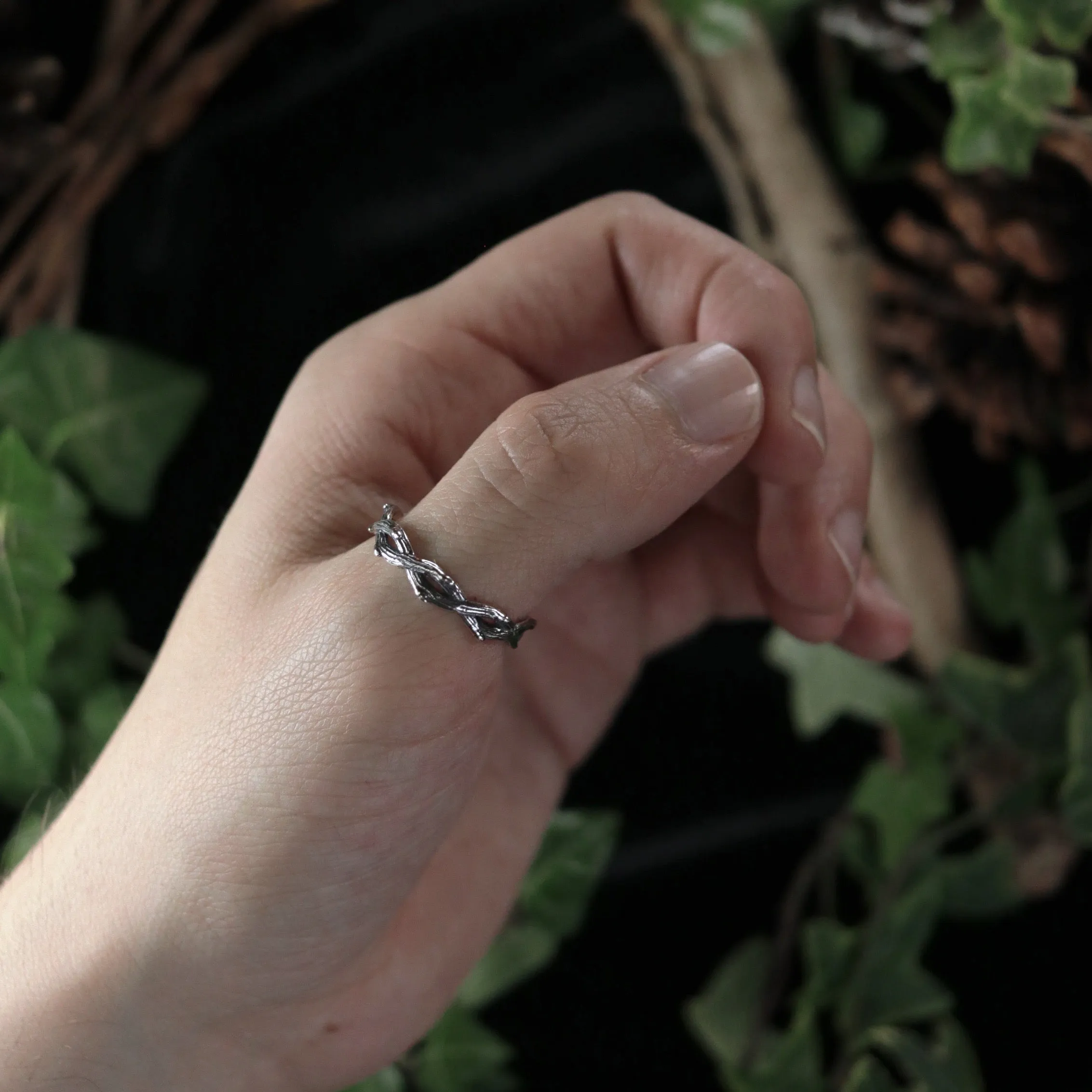 Silvestre Double Wrap Gothic Thorn Branch Ring