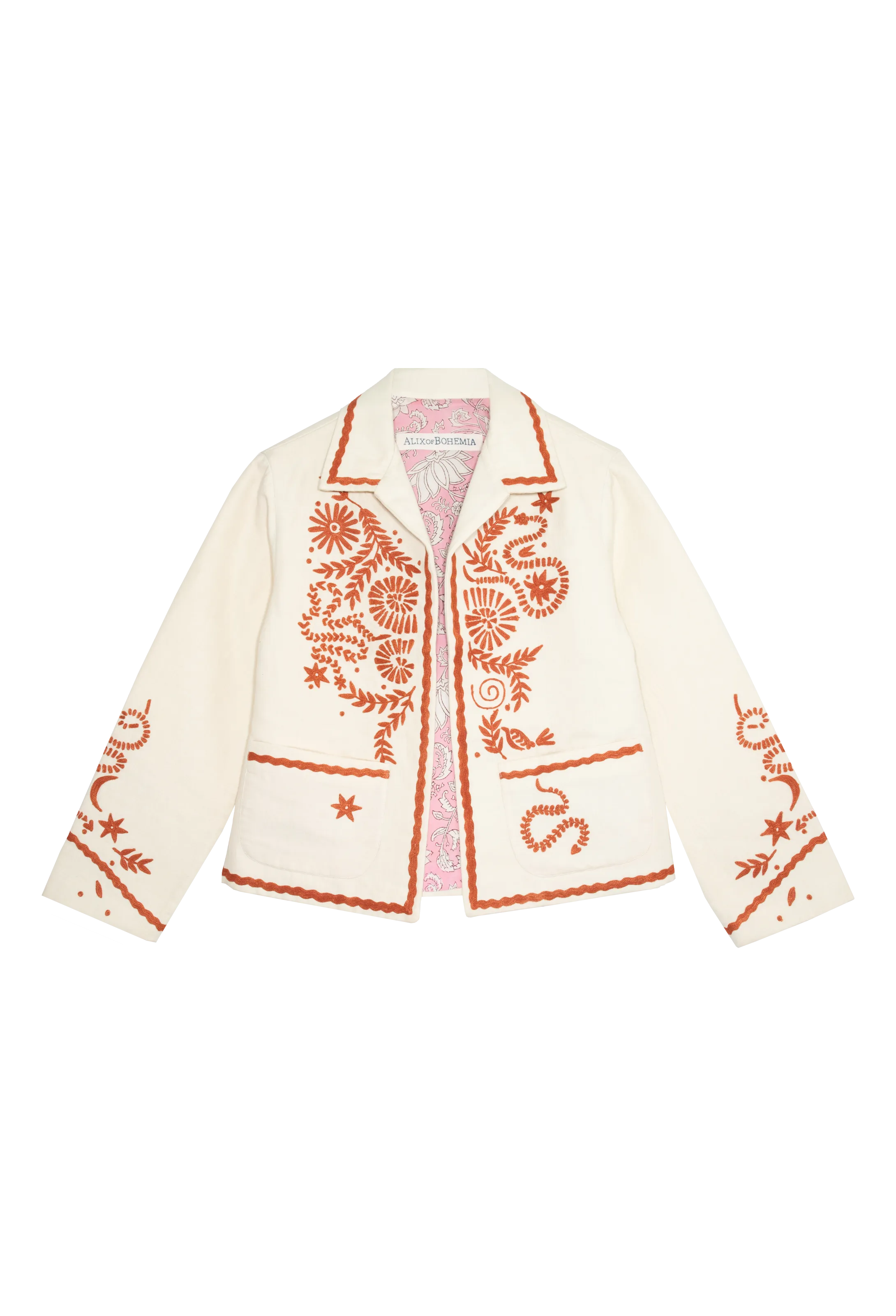 Snake & Snail Embroidered Jacket