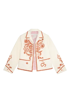 Snake & Snail Embroidered Jacket