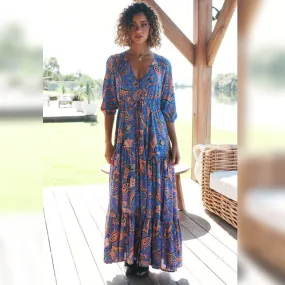 Tessa Maxi Dress Nirvana Print