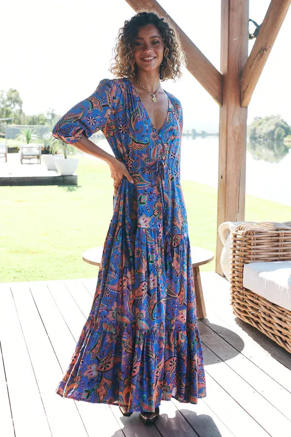 Tessa Maxi Dress Nirvana Print