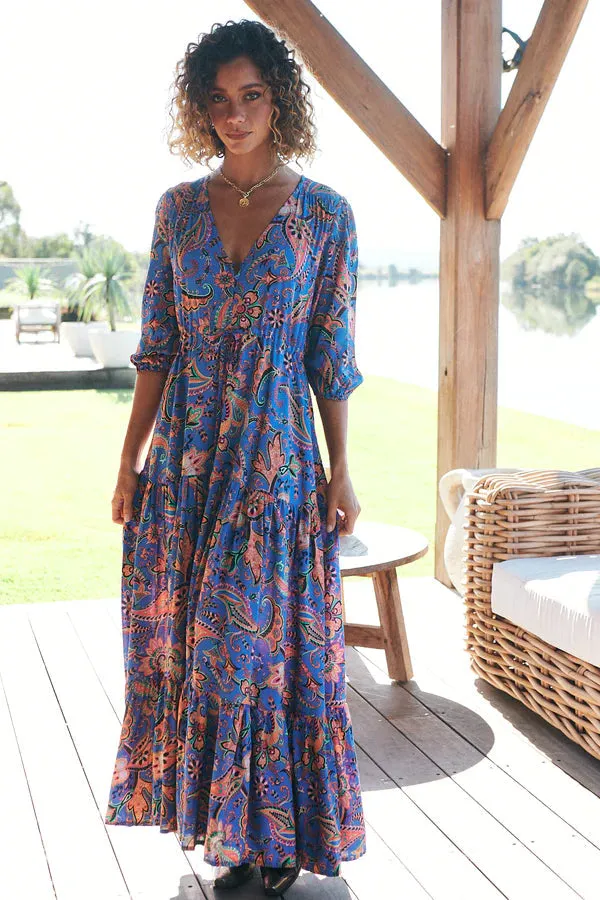 Tessa Maxi Dress Nirvana Print