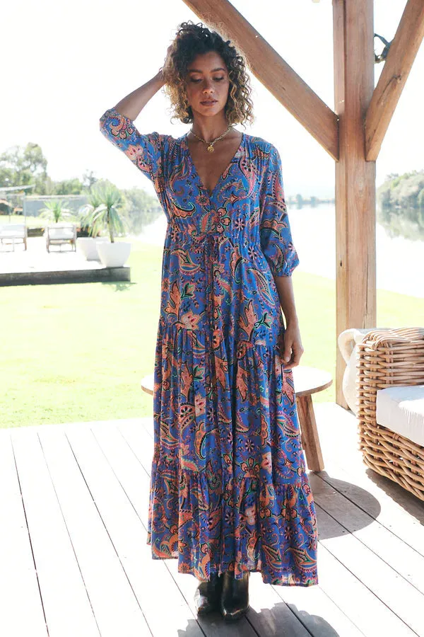 Tessa Maxi Dress Nirvana Print