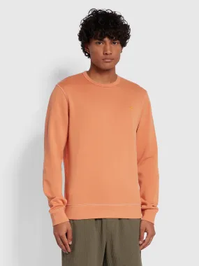 Tim Slim Fit Crew Neck Sweatshirt In Mandarin Farah GWQ