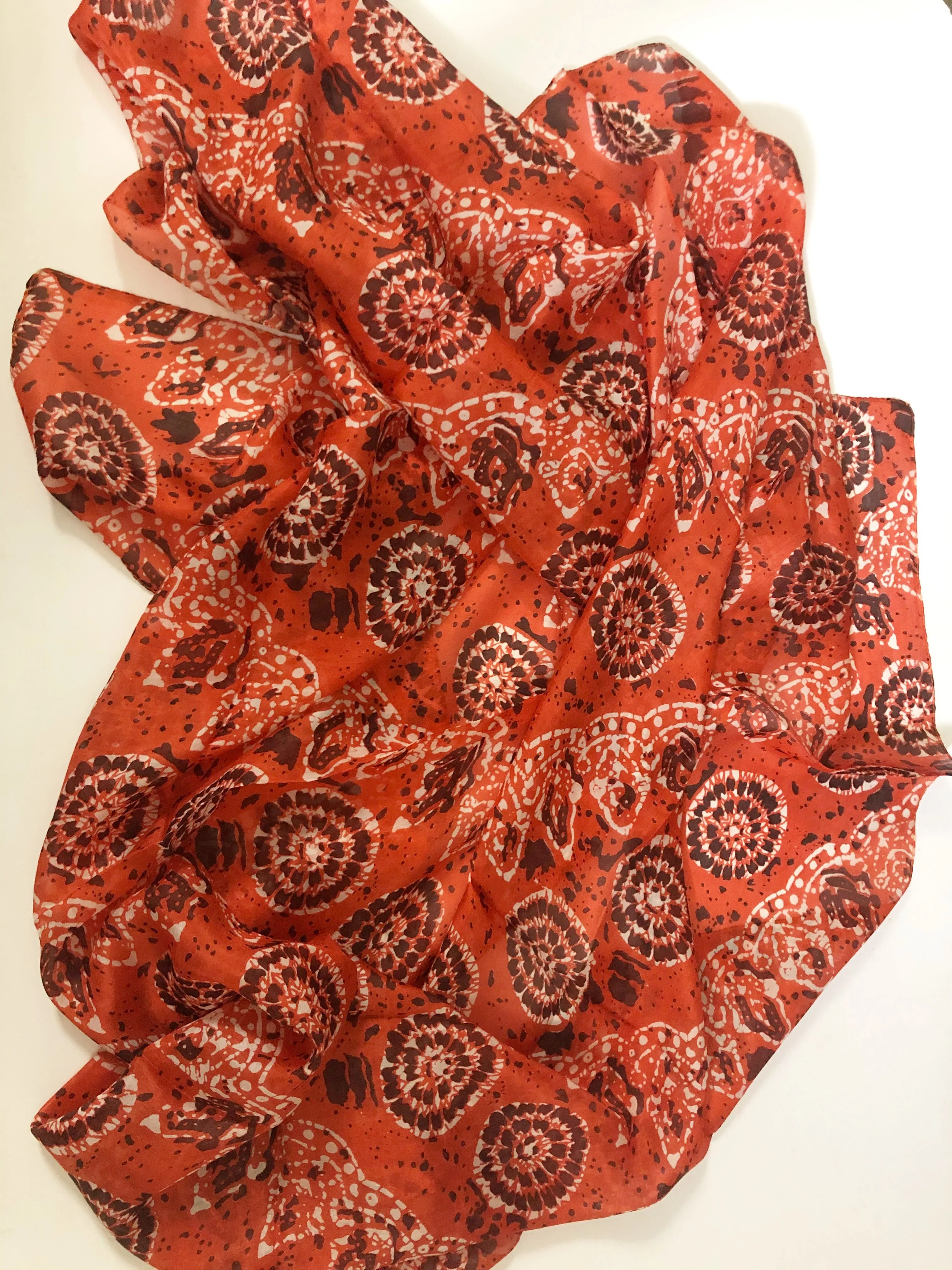 Upcycled Silk Scarf / Curly Hair Genie