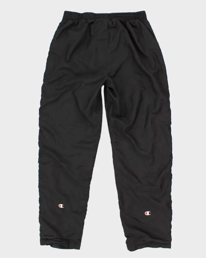 Vintage 90s Champion Black Track Bottoms - M