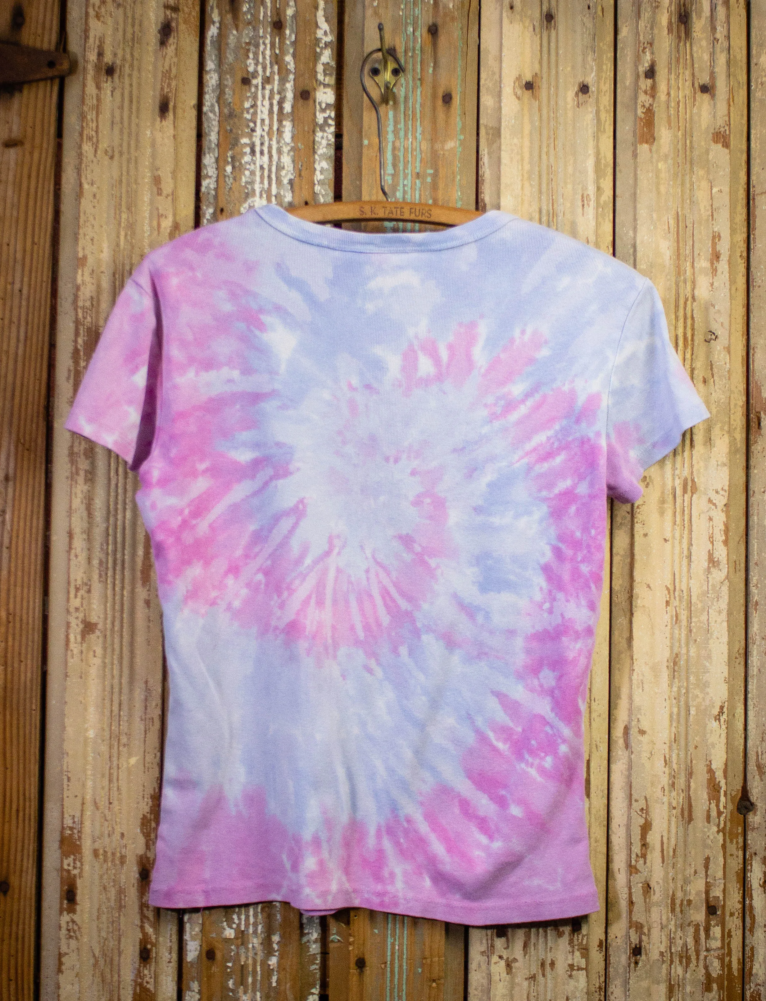 Vintage Blue and Purple Tie Dye T Shirt Small