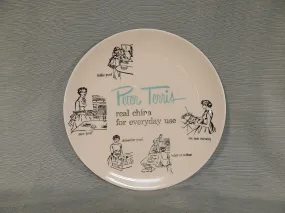 Vintage Peter Terris Promotional Plate - Mint Condition