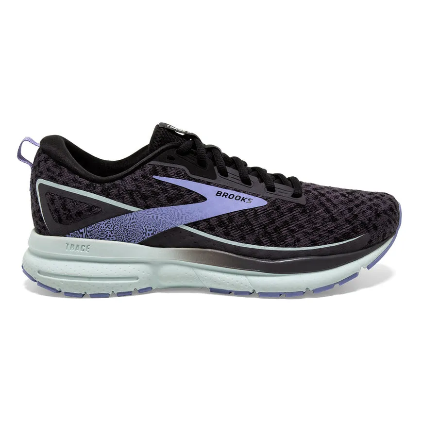 Women's Brooks Trace 3, Blackened Pearl/Skylight/Iris, 6.5 B Medium