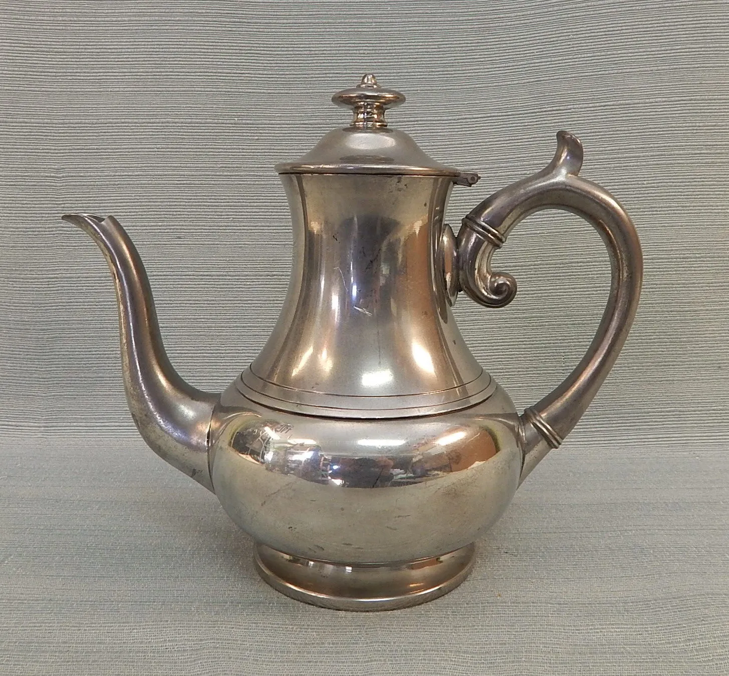 Woodbury Pewter Tea Pot with Creamer and Sugar